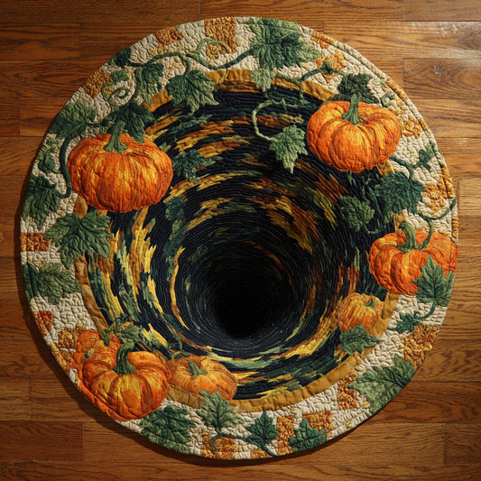 Shadow Pumpkin WN2909054CL Quilted Round Mat