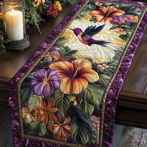 The Hovering Heart CM1505005CL Quilted Table Runner