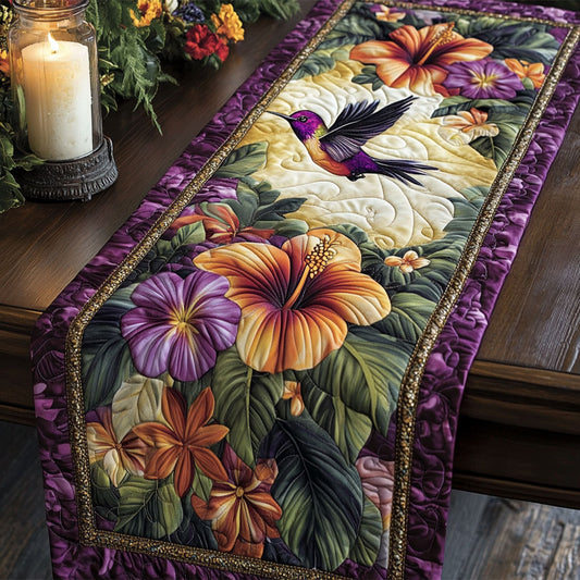 The Hovering Heart CM1505005CL Quilted Table Runner