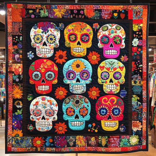 Calavera Carnival WJ0608007CL Quilt