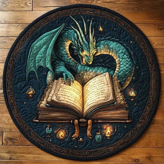 Taming he Dragon CQ1005028CL Quilted Round Mat