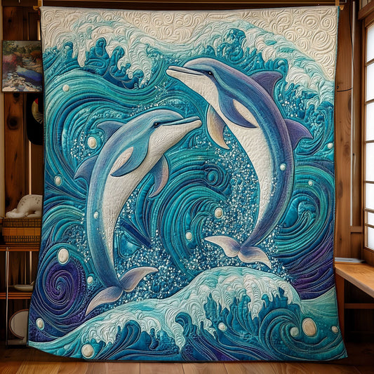 Dolphin Harmony WX0407019CL Quilt