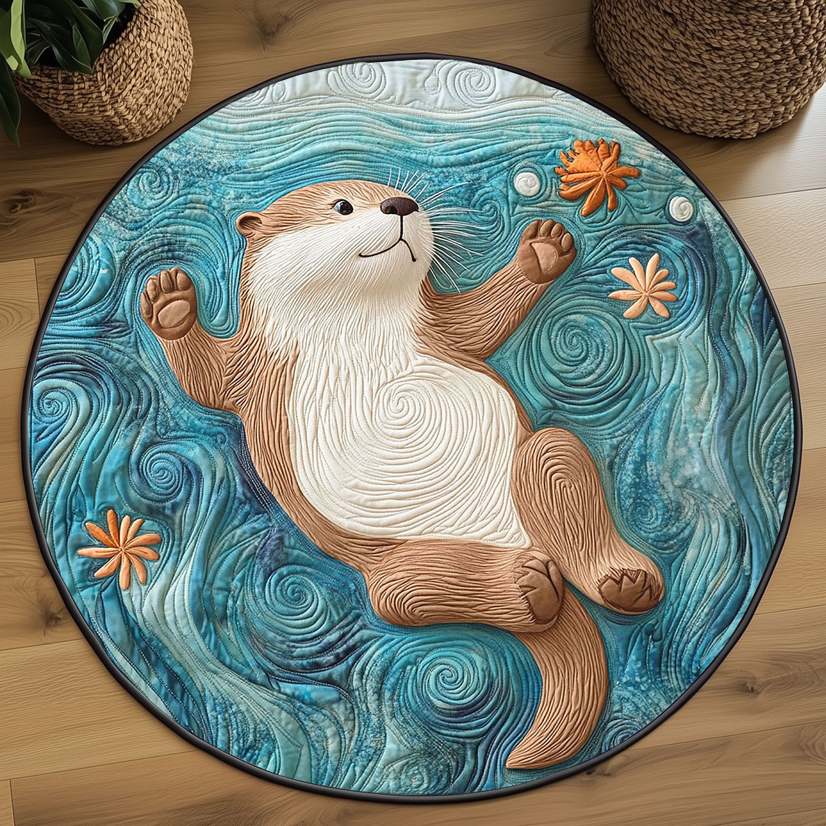Otter Serene WP2003088CL Quilted Round Mat