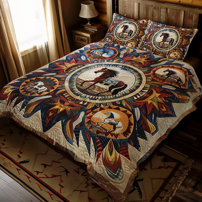 Horse Native American WJ2210027CL Duvet Cover Set