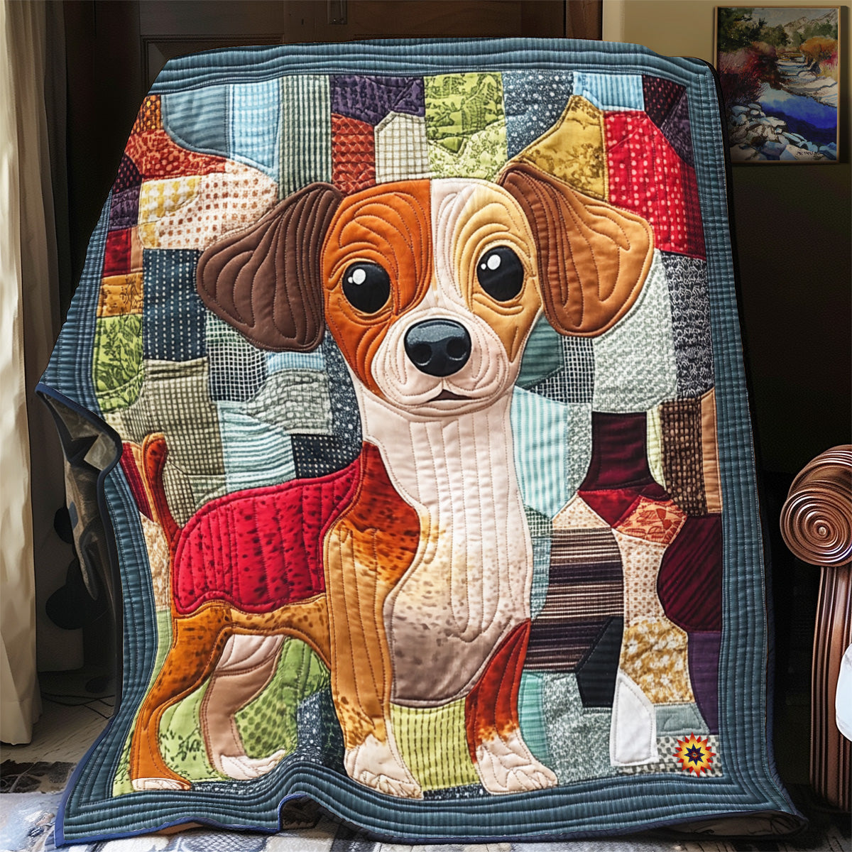 Cute Dachshund Dog YR2612035CL Quilt