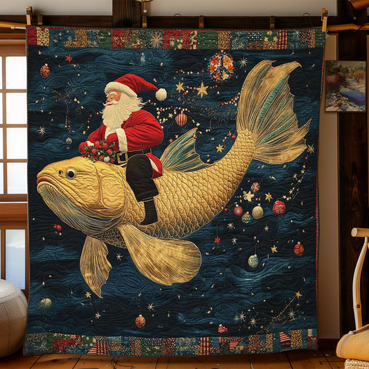 Fish Sleigh Santa WN0612072CL Quilt