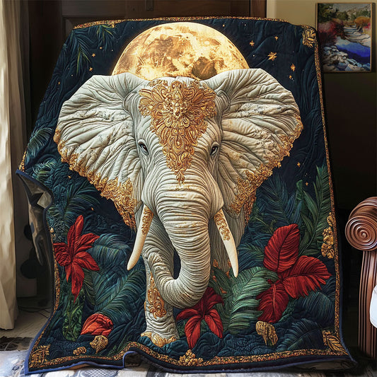 Elephant In Night Forest WY1801065CL Quilt