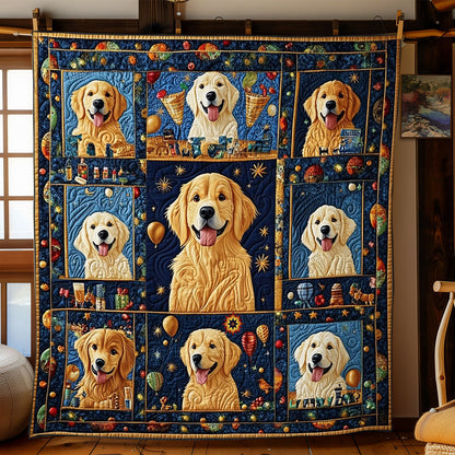 Golden Paws Celebration WJ1912016CL Quilt