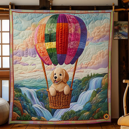 Hot Air Balloon Puppy WY2012050CL Quilt