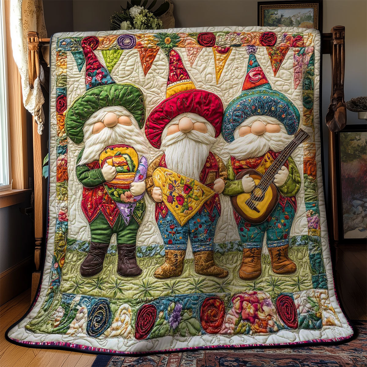 Gnome Celebration WN0701006CL Quilt