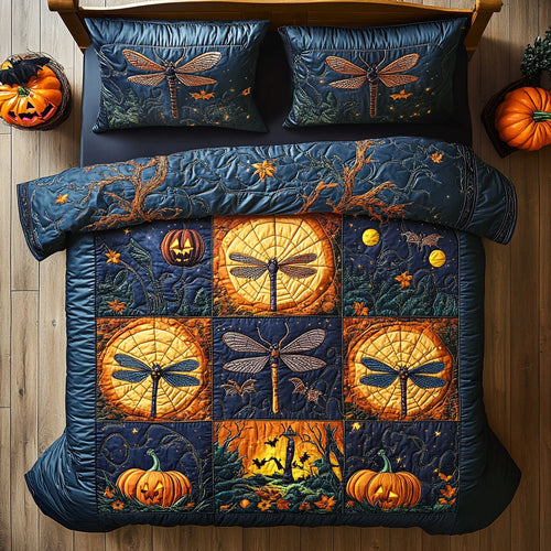 Dragonfly Jack O Lantern WY0608032CL Duvet Cover Set