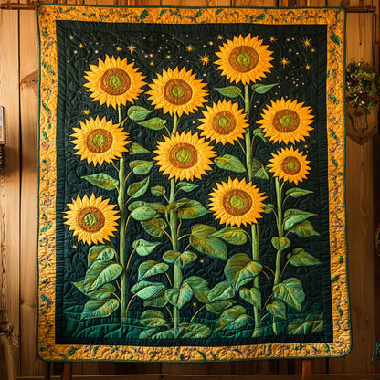 Starlight Sunflower Meadow WY1706045CL Quilt