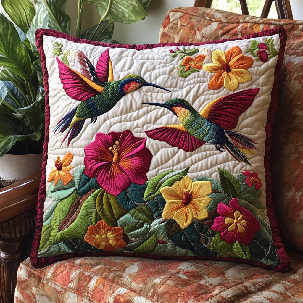 Hummingbird Hibiscus CW1507020CL Quilt Pillow Case