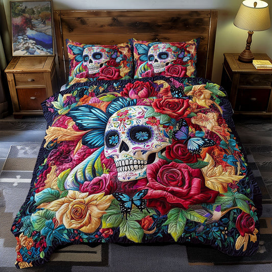 Skull In Garden WY1812082CL Duvet Cover Set