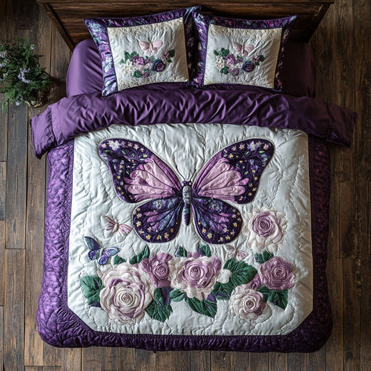Purple Butterfly WX3012093CL Duvet Cover Set