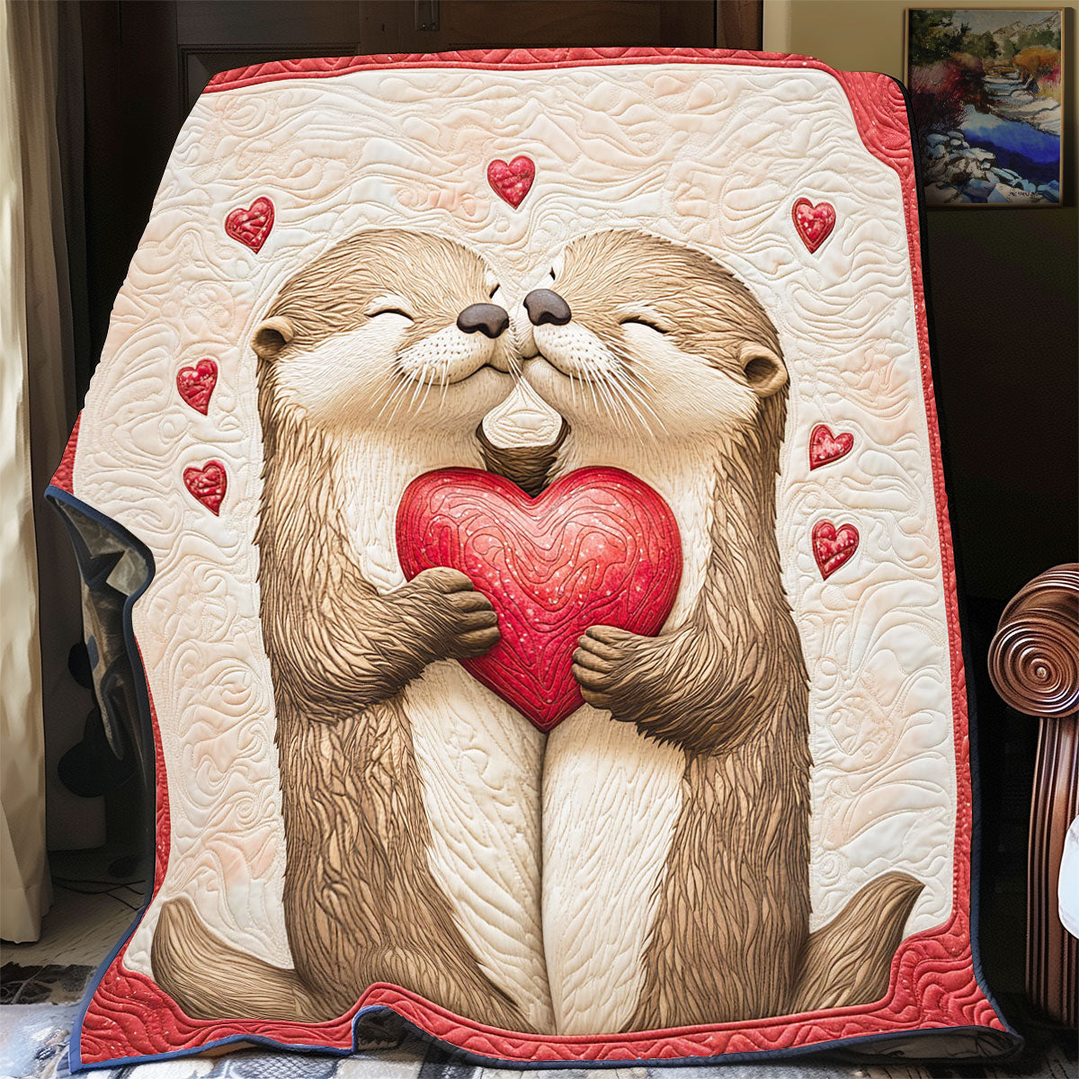 Otterly In Love WP2003042CL Quilt