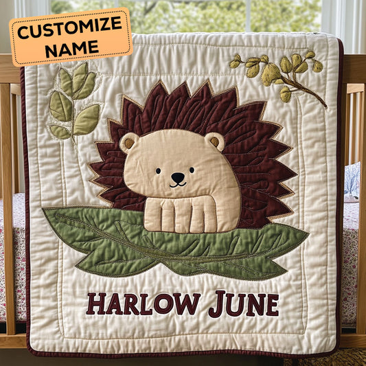 Hedgehug Forest CP2807081CL Personalized Baby Quilt