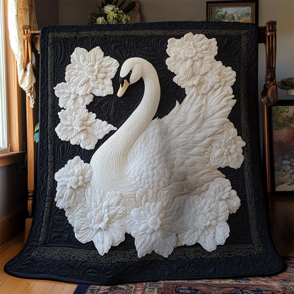 Elegant White Swan WN2203032CL Quilt