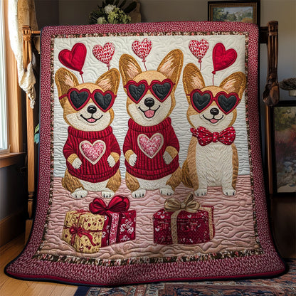 Corgi Love Trio WN3112013CL Quilt