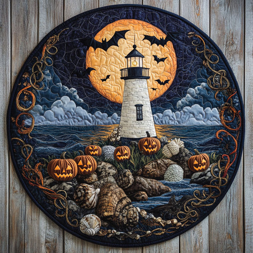 Lighthouse Echoes WN2207044CL Quilted Round Mat