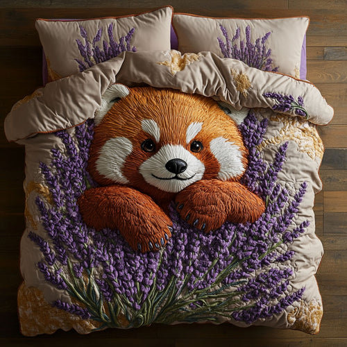 Red Panda And Flower CP1306007CL Duvet Cover Set