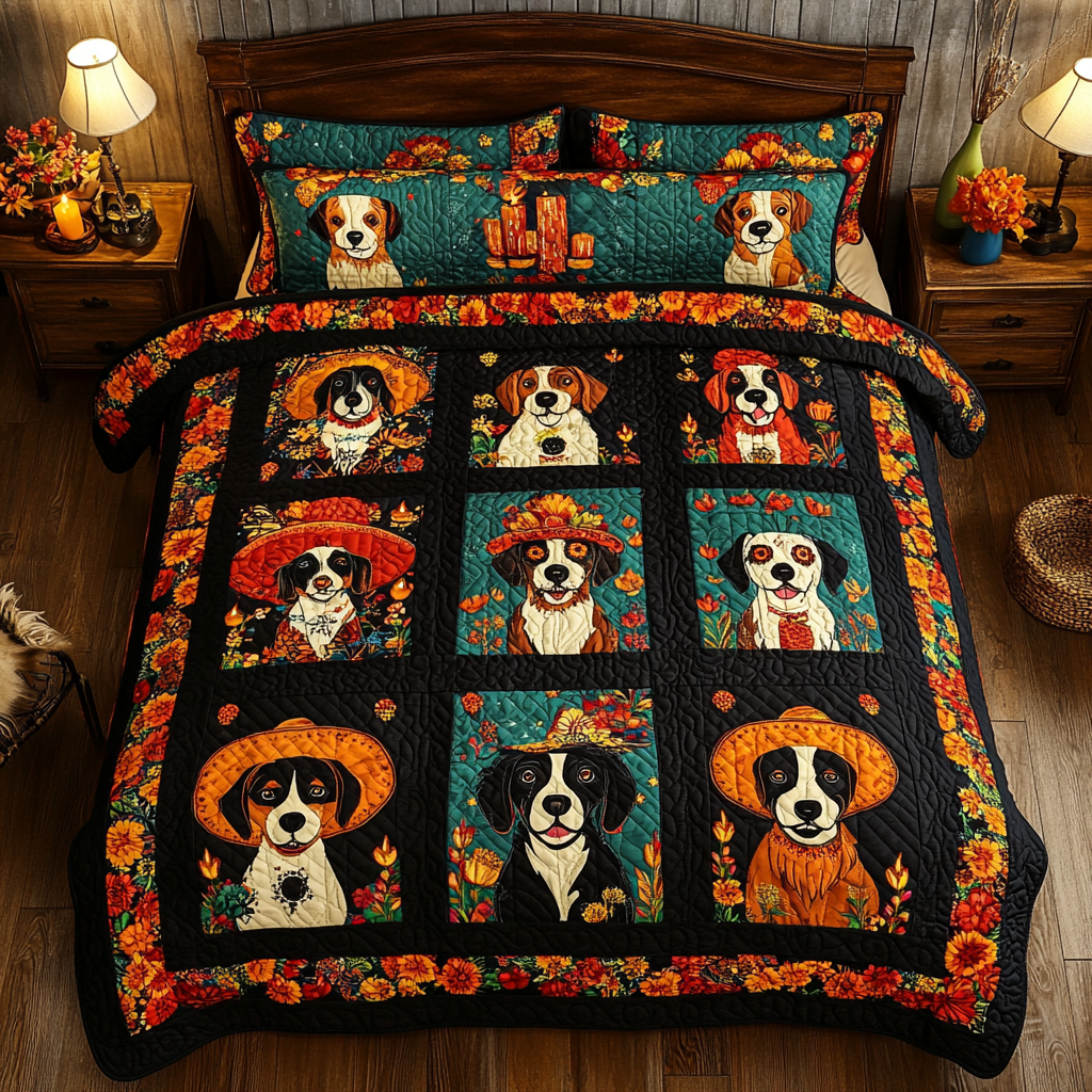 Sombrero Dog WY0801127CL Duvet Cover Set