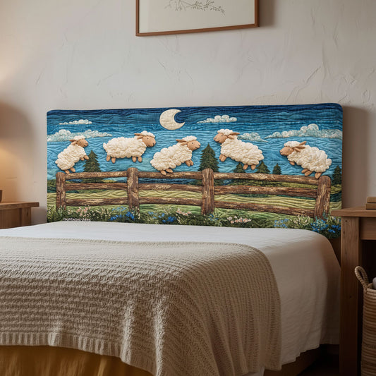 Sheep Parade CP1212037CL Quilted Headboard Slipcover