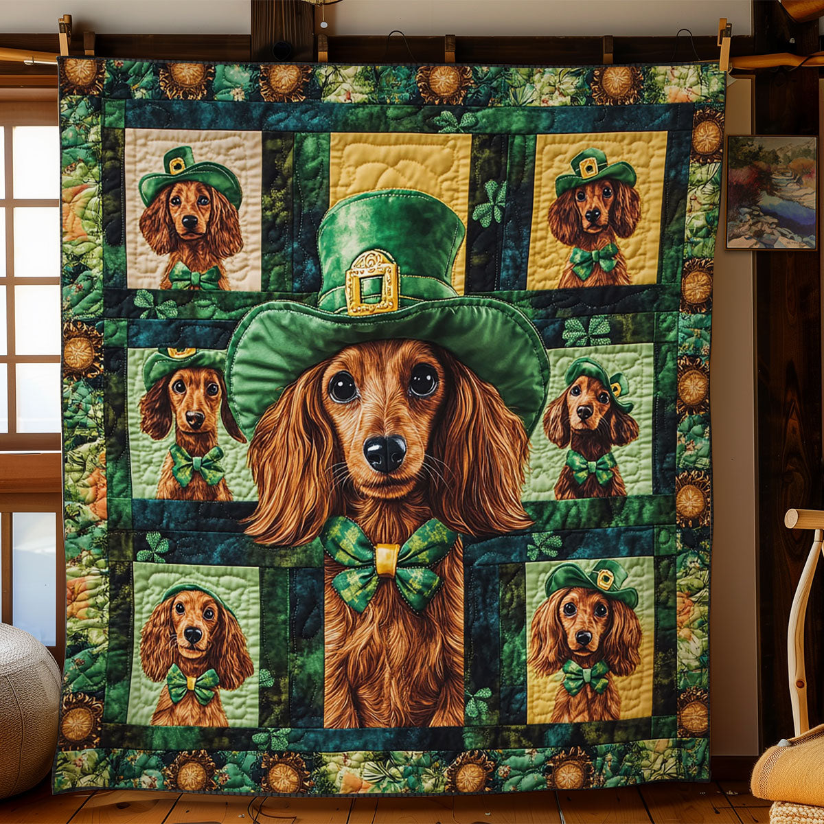 Dachshund Dreams WN0907027CL Quilt