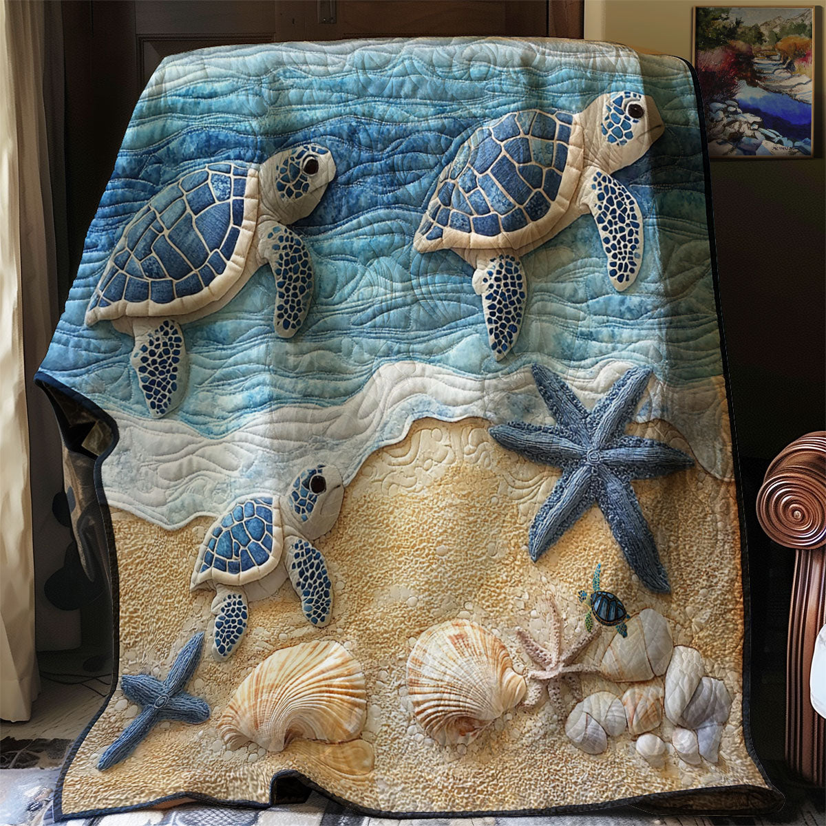 Sea Turtle WJ2012031CL Quilt