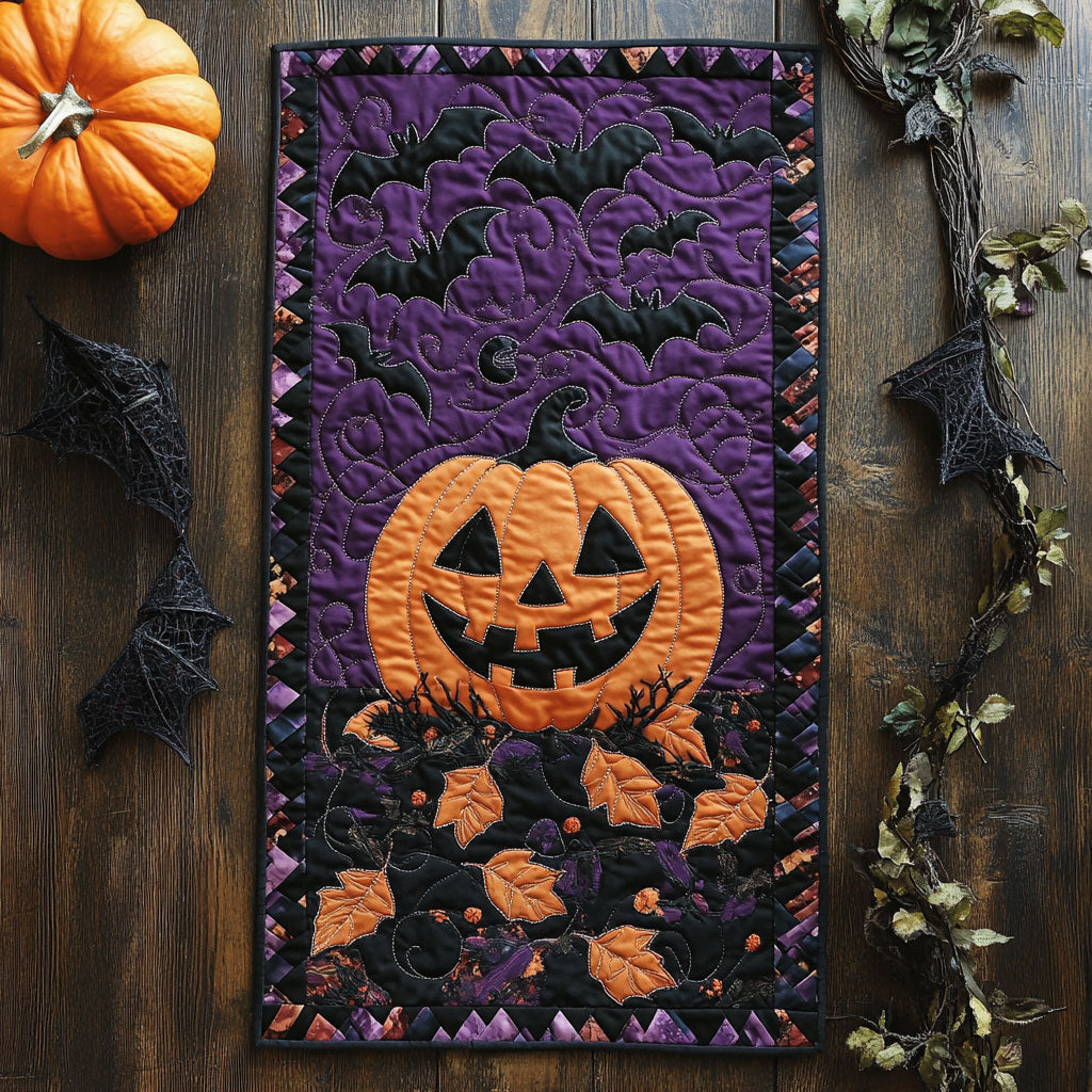 Halloween Pumpkin CP0606009CL Quilted Table Runner