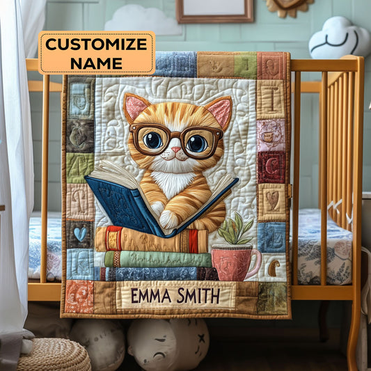 Paws And Pages WY3107030CL Personalized Baby Quilt