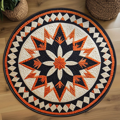 Twilight Mandala Star WN1009040CL Quilted Round Mat