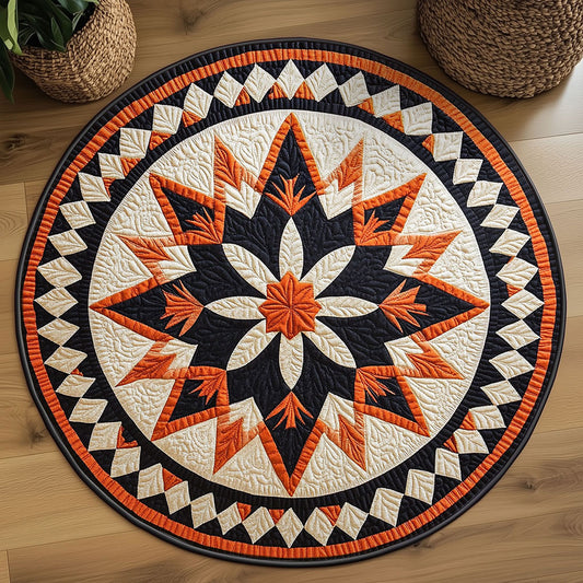 Twilight Mandala Star WN1009040CL Quilted Round Mat