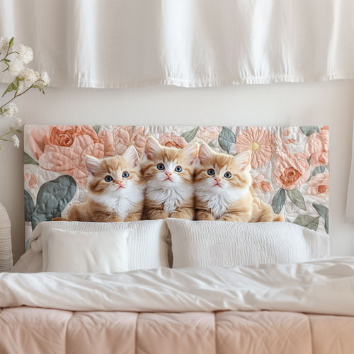 Triple Kitty Serenity KL2512009CL Quilted Headboard Slipcover