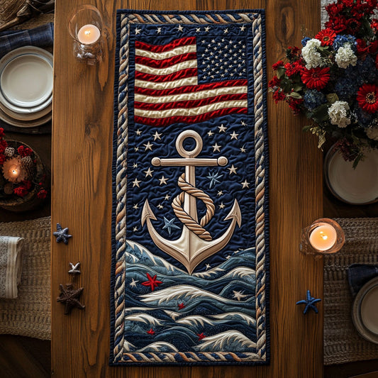 Anchor Freedom WN0906068CL Quilted Table Runner