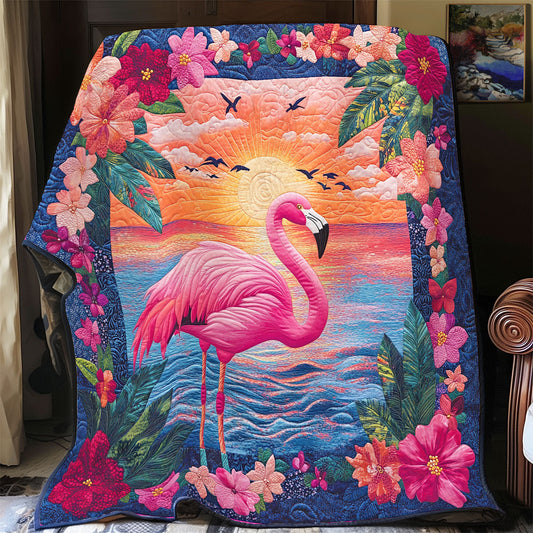 Floral Flamingo WX3105024CL Quilt