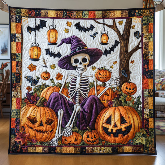 Majestic Pumpkin Skull CW0708055CL Quilt