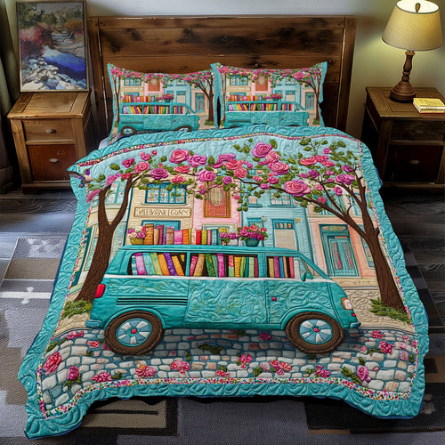 Teal Bookmobile WY2712141CL Duvet Cover Set