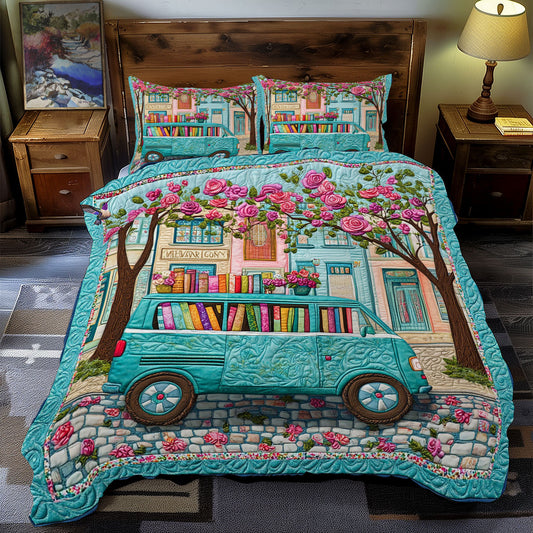 Teal Bookmobile WY2712141CL Duvet Cover Set