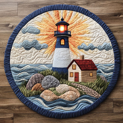 Lighthouse Glow WN0408037CL Quilted Round Mat