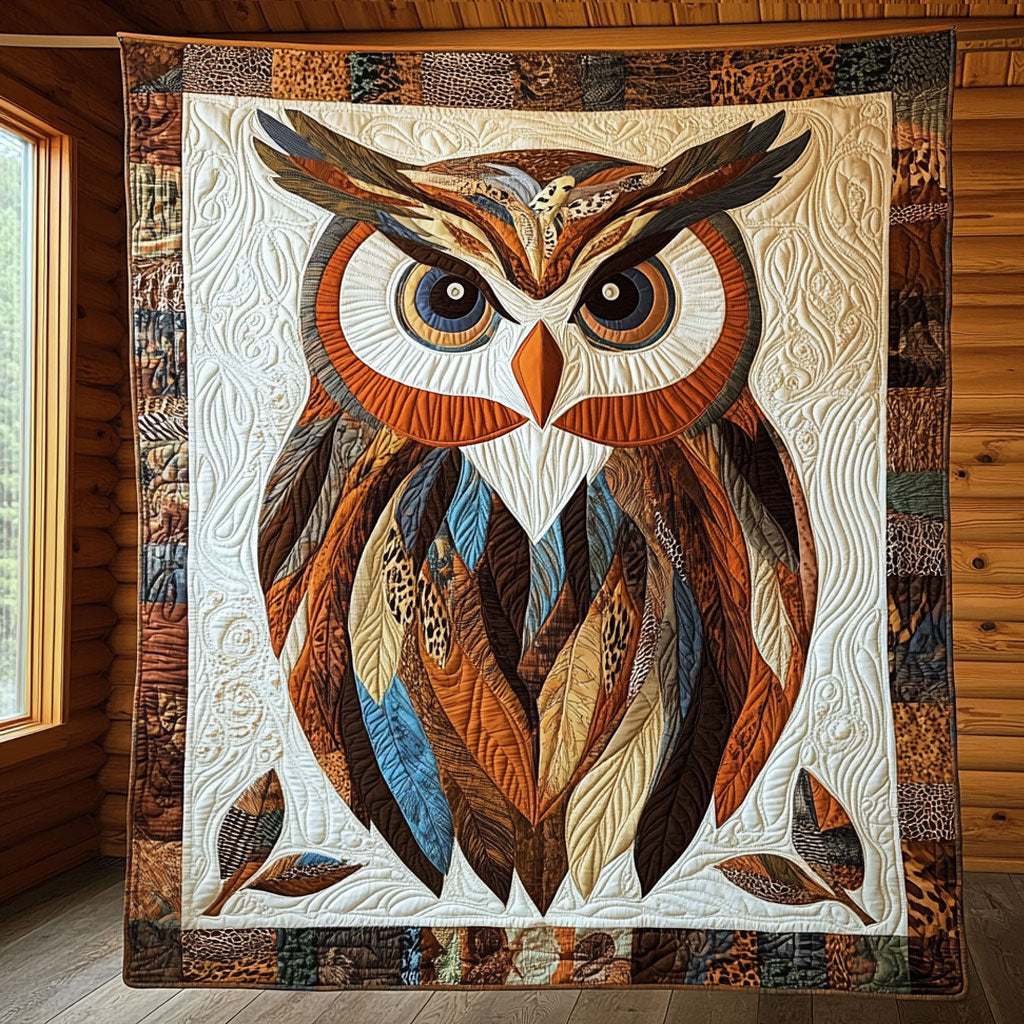 Portrait Of Owl WY1806036CL Quilt