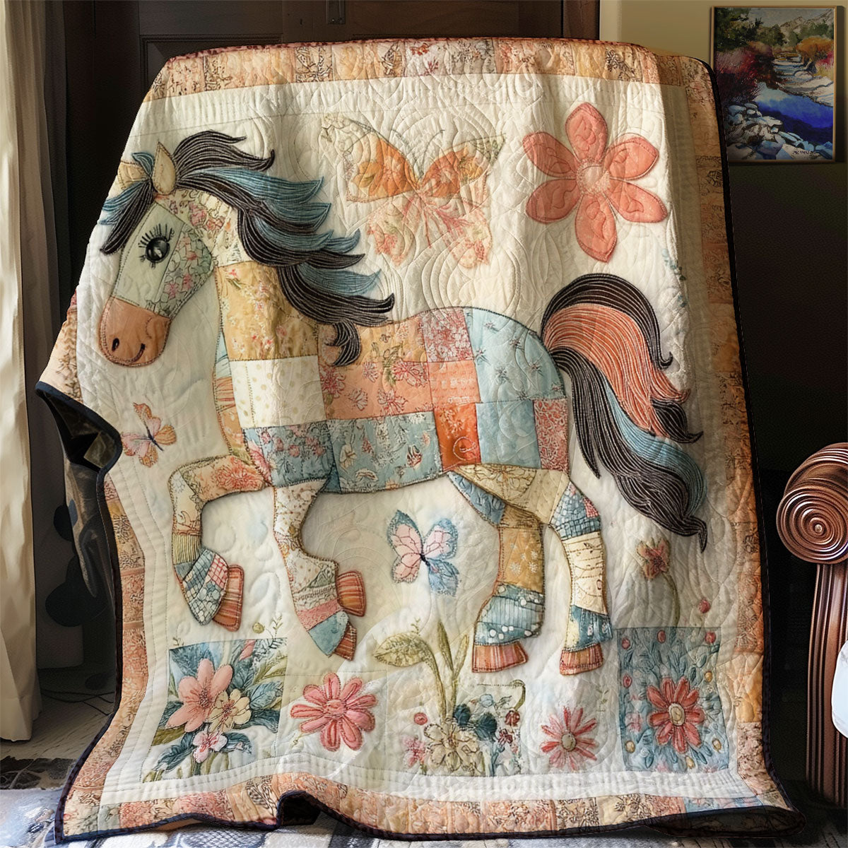 Pastoral Gallop WJ0201020CL Quilt