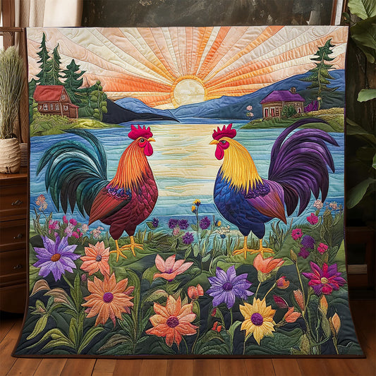 Sunset Chicken WJ2805006CL Quilt