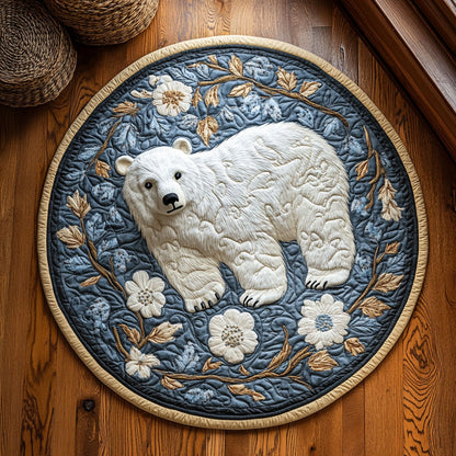 Ice Garden WY1107012CL Quilted Round Mat