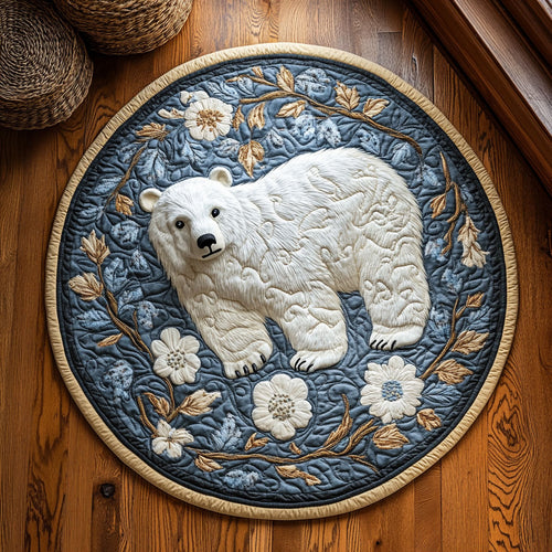 Ice Garden WY1107012CL Quilted Round Mat