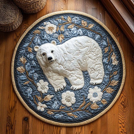 Ice Garden WY1107012CL Quilted Round Mat