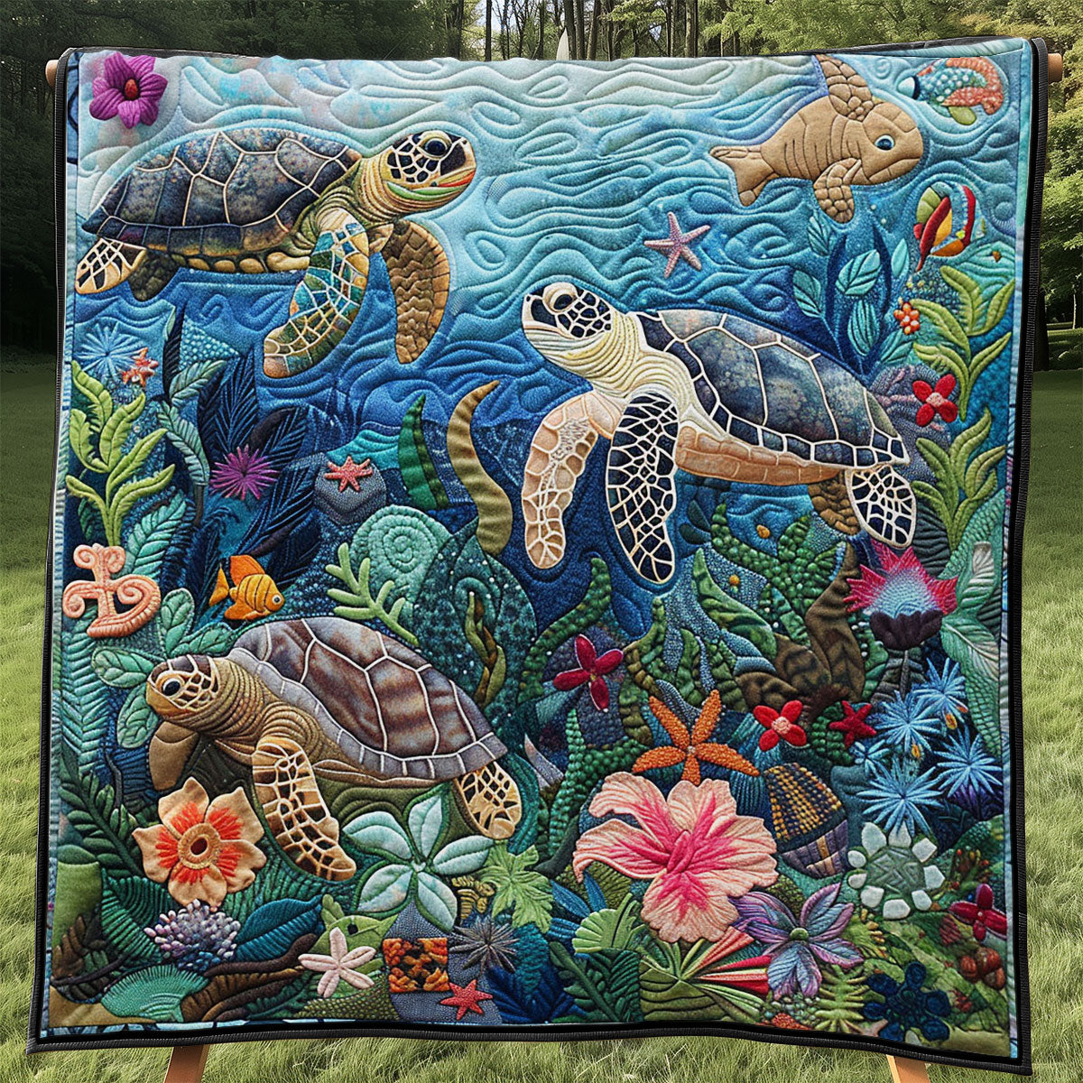 Sea Turtle WJ0304011CL Quilt
