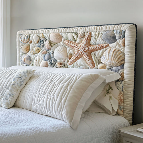 Seashell Breeze WN0501050CL Quilted Headboard Slipcover