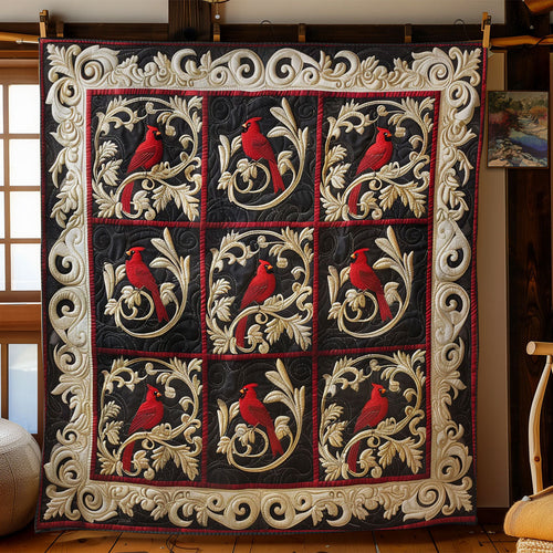 Cardinal In Royal Garden WY1902065CL Quilt
