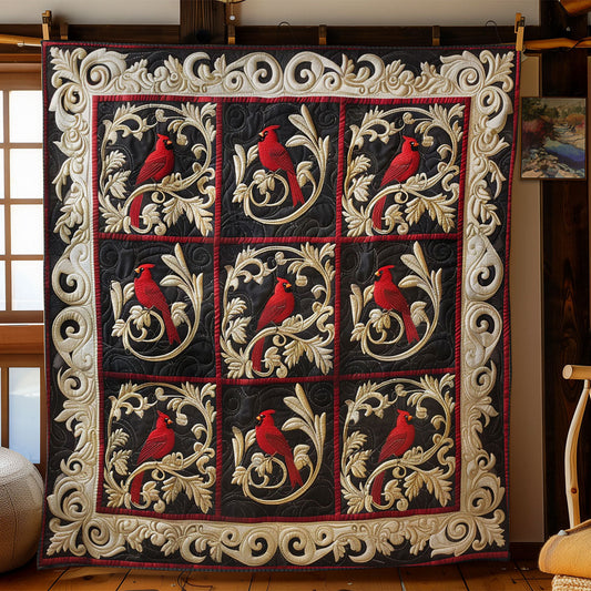 Cardinal In Royal Garden WY1902065CL Quilt